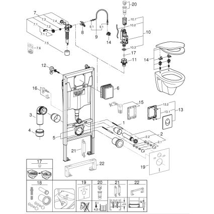 GROHE 39192000 - 4-i-1-sæt SOLIDO 1,13 m DuroWhite
