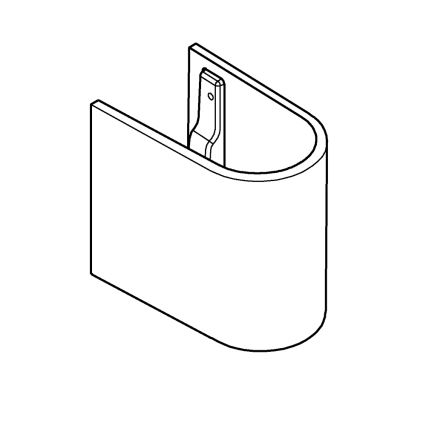 GROHE 39201000 - Halvsøjle EURO CERAMIC 210 × 300 × 322 mm keramik/hvid