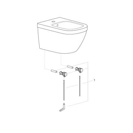 GROHE 39208000 - Vægmonteret bidet EURO CERAMIC 540 × 375 mm keramik/hvid