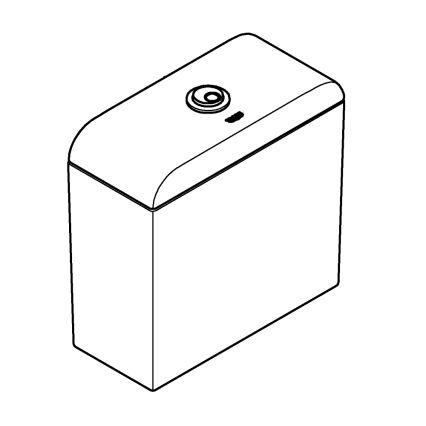 GROHE 39332000 - Cisterne EURO CERAMIC 385 × 170 × 370 mm keramik/hvid