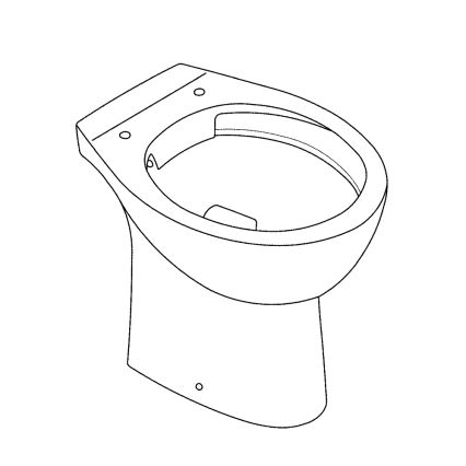 GROHE 39430000 - Gulvstående WC BAU CERAMIC 515 x 356 x 406 mm keramik/hvid