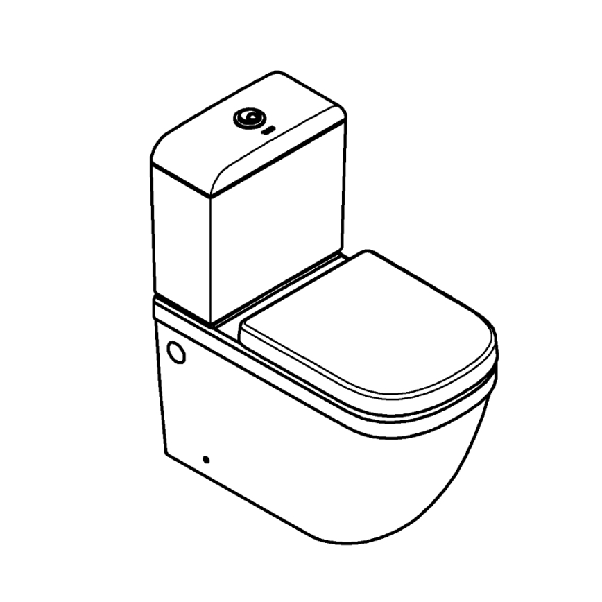 GROHE 39462000 - Komplet toiletsæt EURO CERAMIC 67,5 x 37,4 x 77,4 cm keramik/hvid