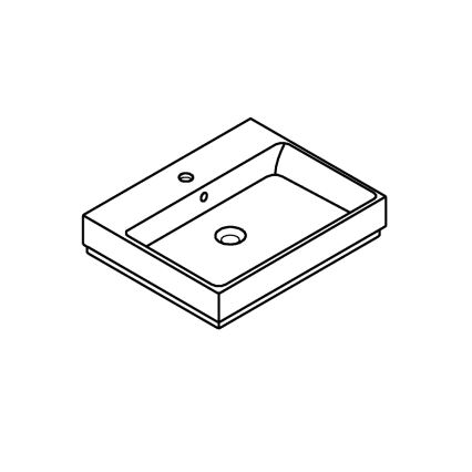GROHE 3947700H - Håndvask CUBE CERAMIC 600 × 490 mm keramik/hvid