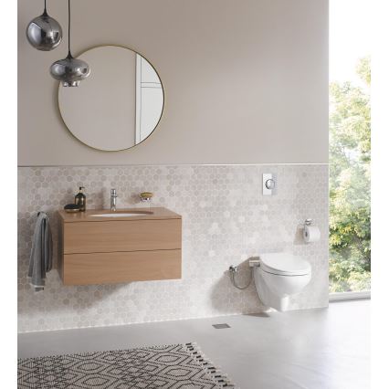 GROHE 39648SH0 - Manuelt bidetsæde BAU CERAMIC, duro-hvid