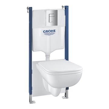 GROHE 39816000 - SOLIDO COMPACT toiletsæt 1,13 m keramik/hvid