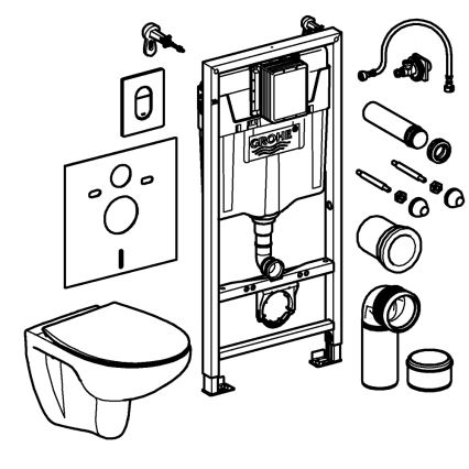 GROHE 39902000 - SOLIDO-toilet 230 x 500 x 1130 keramik/hvid