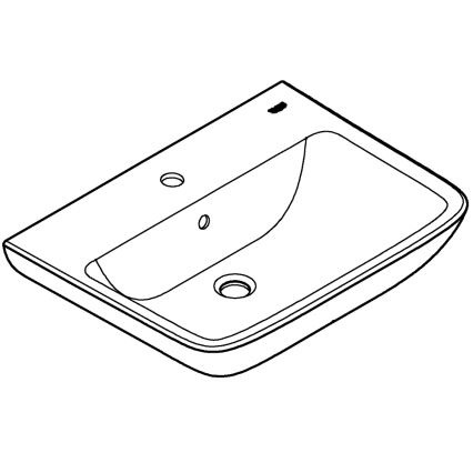 GROHE 39950000 - Håndvask START EDGE 600 × 448 mm keramik/hvid