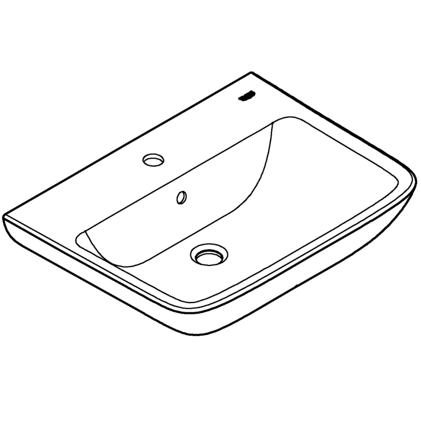 GROHE 39950000 - Håndvask START EDGE 600 × 448 mm keramik/hvid