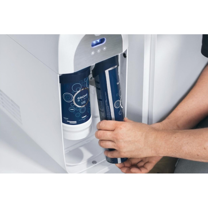 GROHE 40422000 - Kulsyreflaske til GROHE BLUE, 425 g CO2 (4 stk.) rustfrit stål