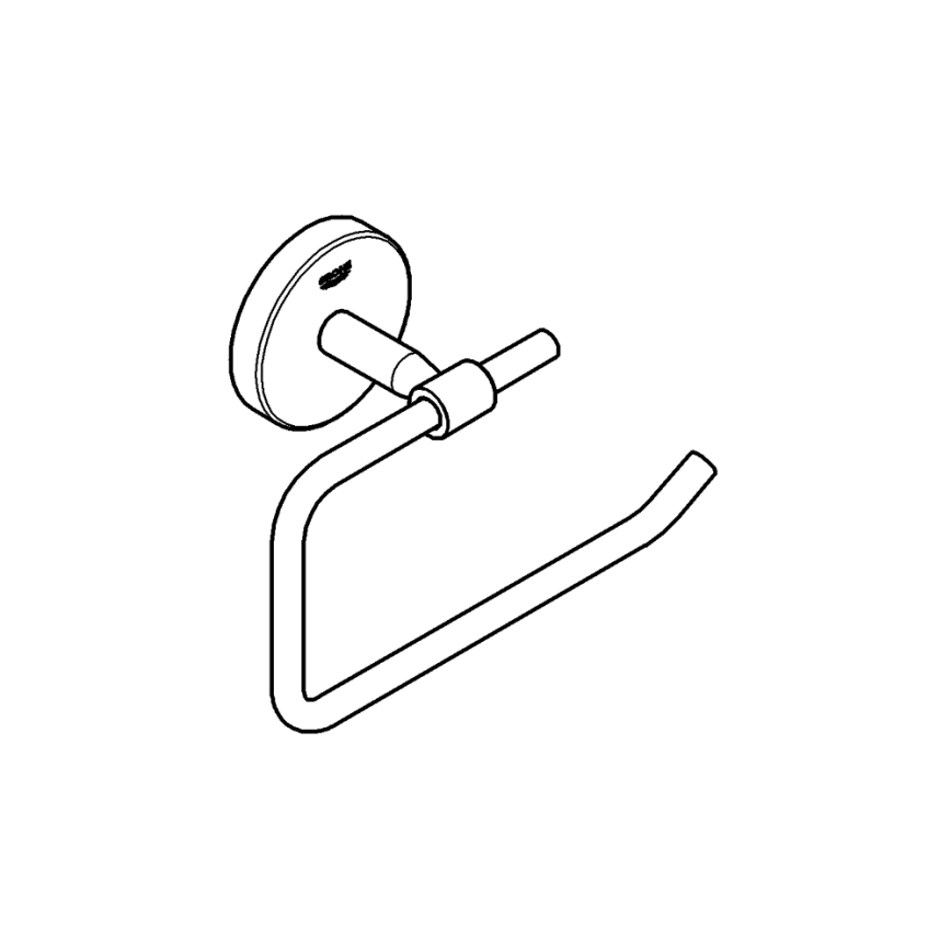 GROHE 40457001 - Toiletpapirholder BAUCOSMOPOLITAN blank krom