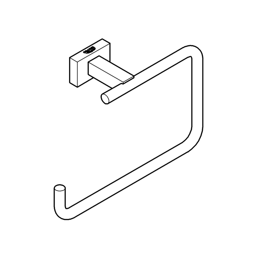 GROHE 40510001 - ESSENTIALS CUBE håndklædeholder 188 mm, poleret krom