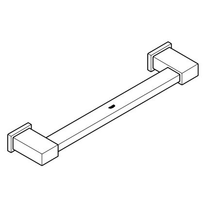 GROHE 40514001 - Håndklædeholder ESSENTIALS CUBE 392 mm, poleret krom