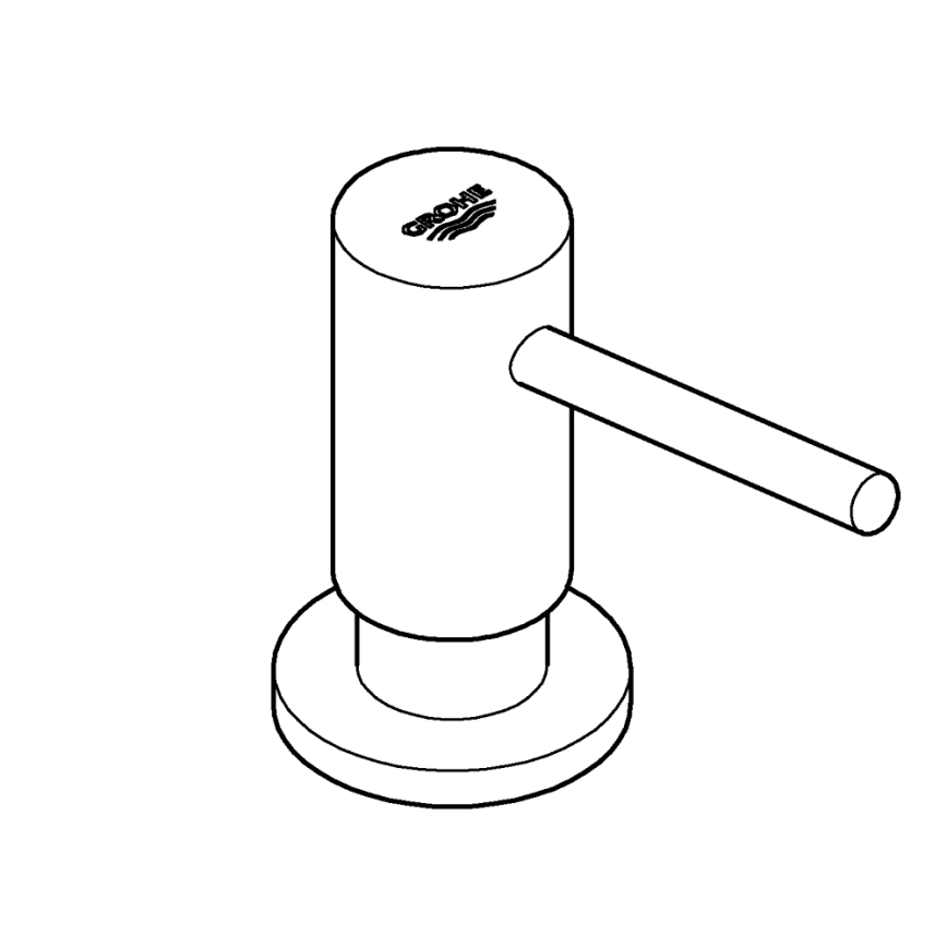 GROHE 40535000 - Sæbedispenser COSMOPOLITAN 500 ml i poleret krom