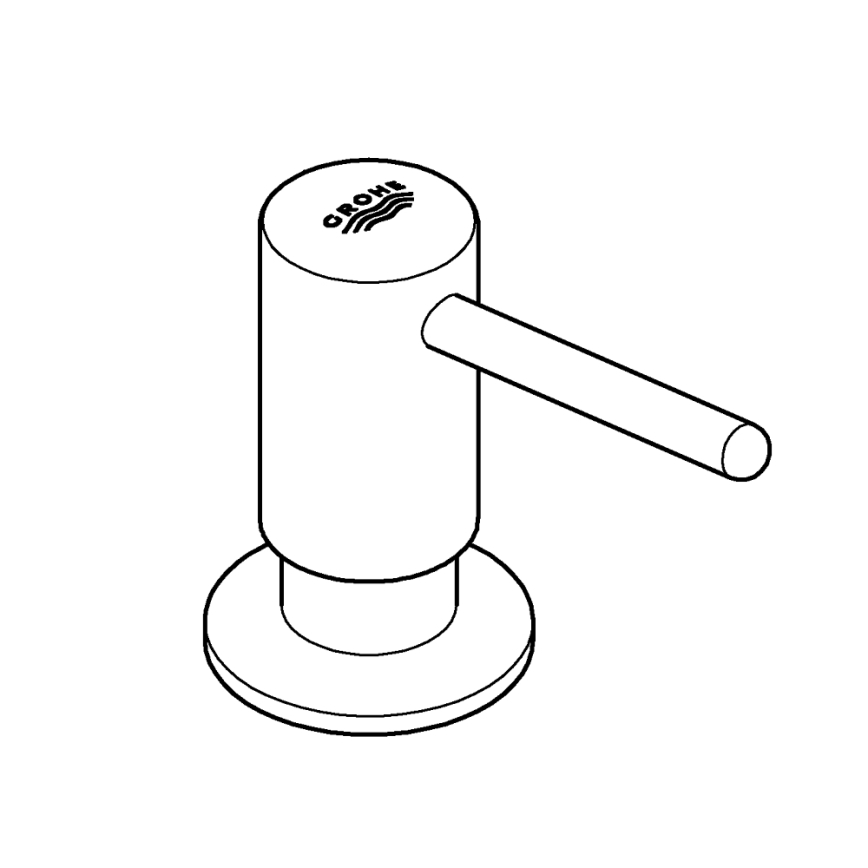 GROHE 40536000 - Sæbedispenser CONTEMPORARY 400 ml, blank krom