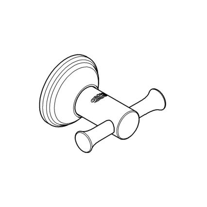 GROHE 40656001 - ESSENTIALS AUTHENTIC knage til badekåbe, poleret krom