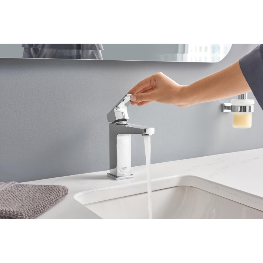 GROHE 40756001 - ESSENTIALS CUBE Sæbedispenser til flydende sæbe 160 ml, poleret krom