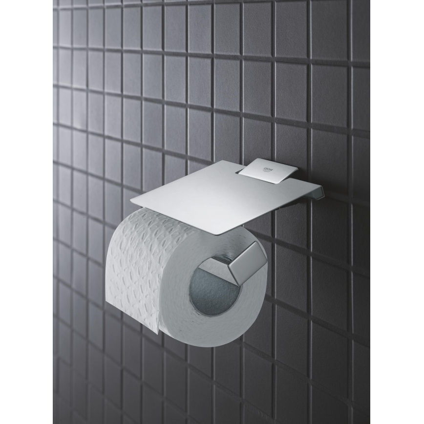 GROHE 40781000 - Toiletrulleholder SELECTION CUBE, poleret krom