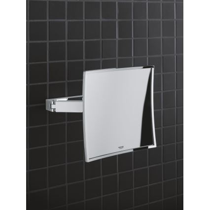 GROHE 40808000 - Kosmetikspejl SELECTION CUBE 22,3 × 22,3 cm poleret krom