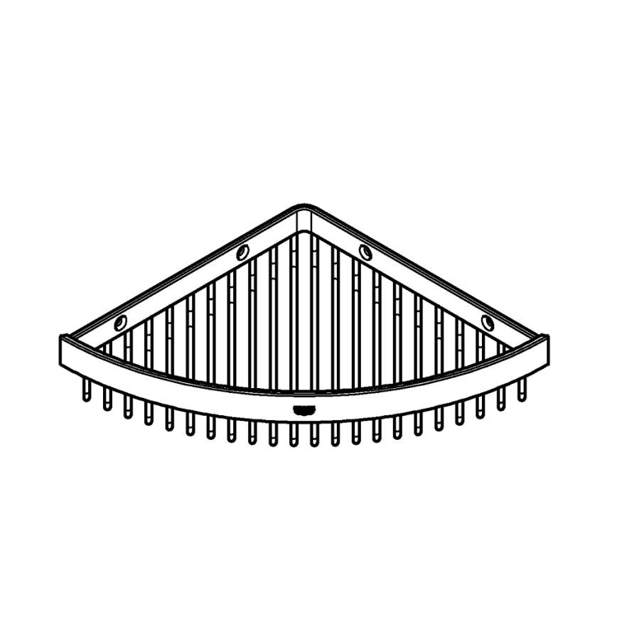 GROHE 40809000 - Sæbekurv i tråd SELECTION CUBE 20 × 20 cm poleret krom