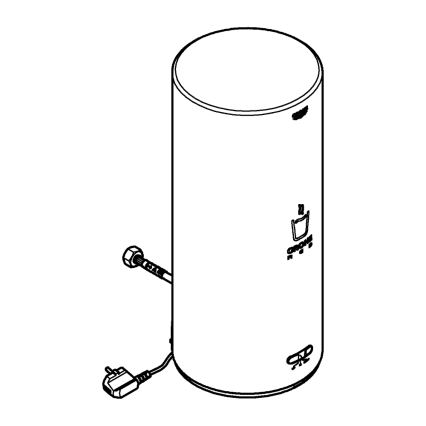 GROHE 40831001 - RED 7 l beholder i rustfrit stål