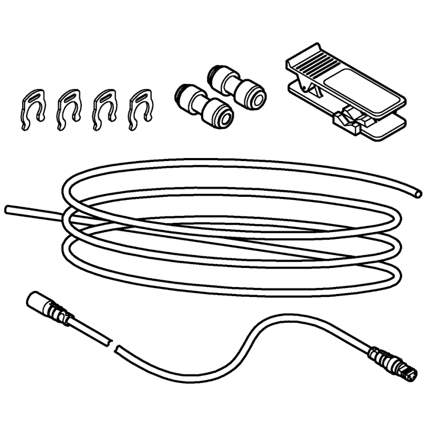 GROHE 40843000 - Forlængersæt BLUE, blank krom