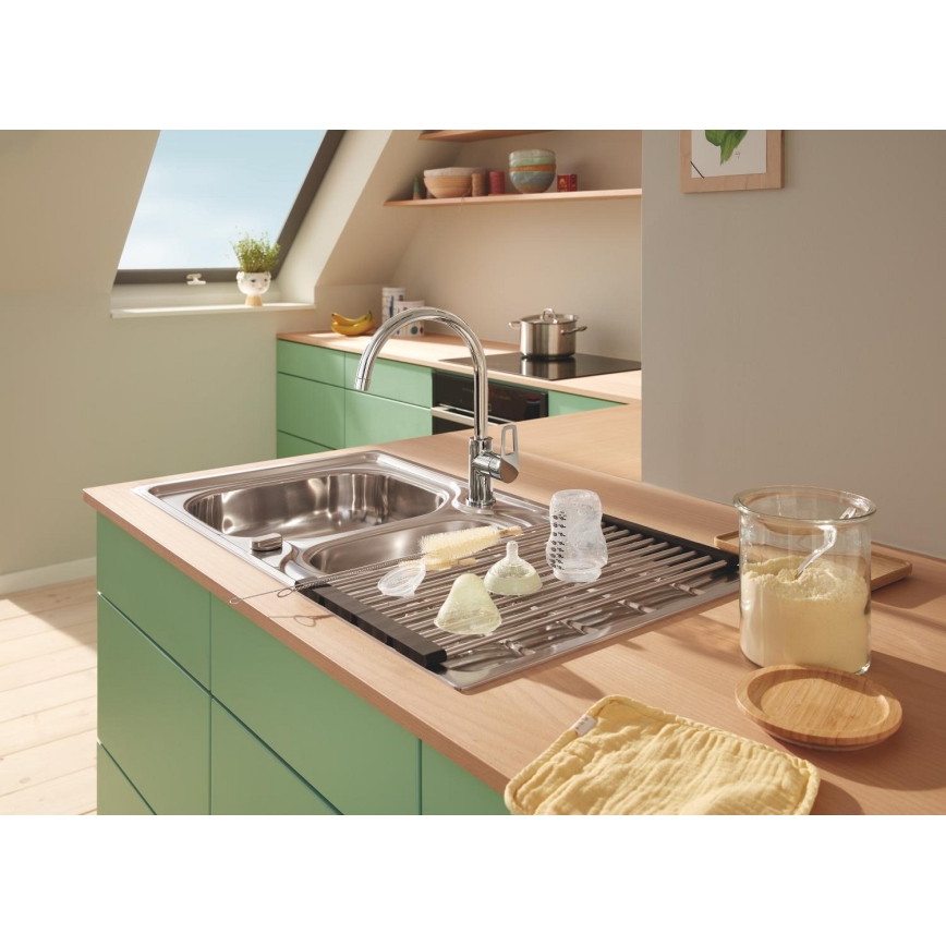 GROHE 40856SD0 - Drypbakke 450 × 348 mm børstet rustfrit stål