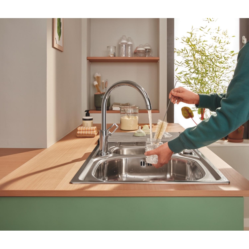 GROHE 40856SD0 - Drypbakke 450 × 348 mm børstet rustfrit stål