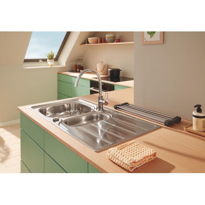 GROHE 40856SD0 - Drypbakke 450 × 348 mm børstet rustfrit stål