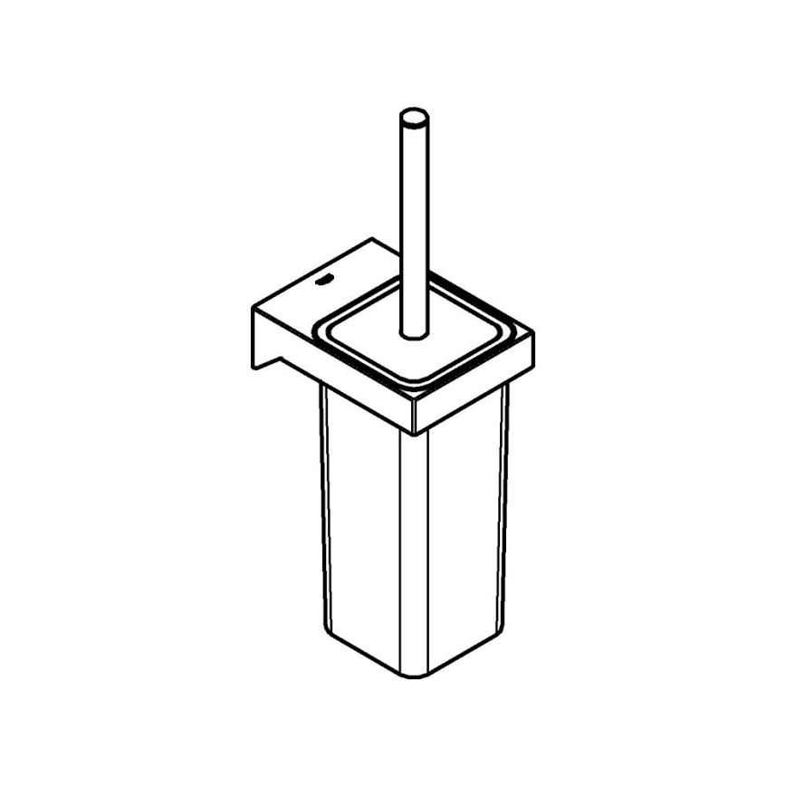 GROHE 40857000 - Toiletbørstesæt SELECTION CUBE, poleret krom