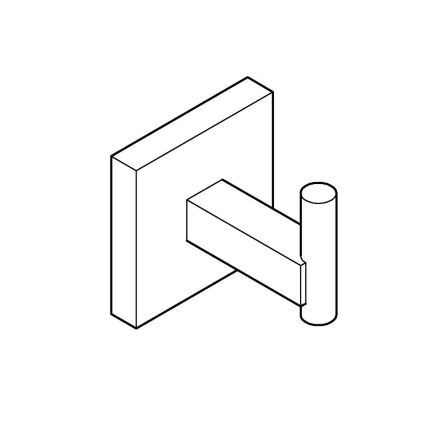 GROHE 409612430 - Krog START CUBE 5,4 × 5,4 × 6 cm sort