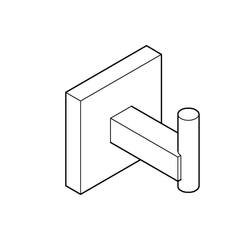 GROHE 409612430 - Krog START CUBE 5,4 × 5,4 × 6 cm sort