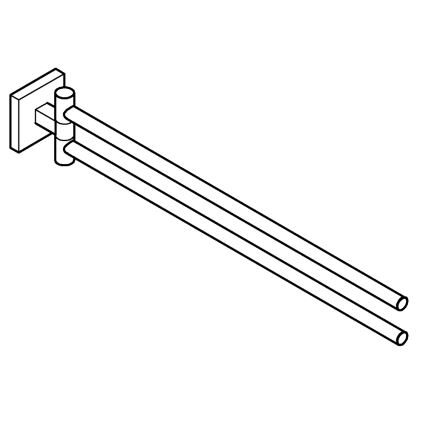 GROHE 40976000 - START CUBE håndklædeholder 438 mm, blank krom