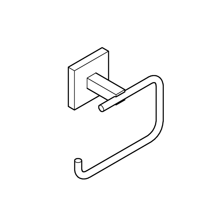 GROHE 409782430 - START CUBE toiletpapirholder, sort