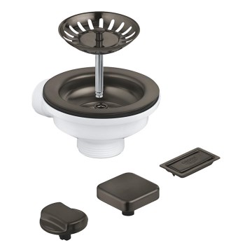 GROHE 40996AL0 - Afløbssæt til køkkenvaske grafit