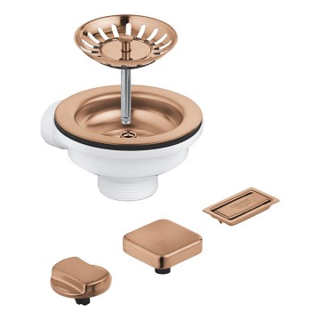 GROHE 40996DL0 - Afløbssæt til køkkenvask i kobber