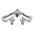 GROHE 41020000 - Dobbeltventil EGGEMANN 12” i blank krom