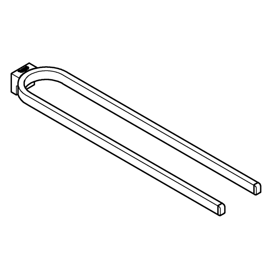 GROHE 41059000 - Dobbelt håndklædeholder SELECTION 411 mm poleret krom