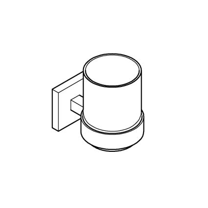 GROHE 41097000 - Glas med holder i blank krom