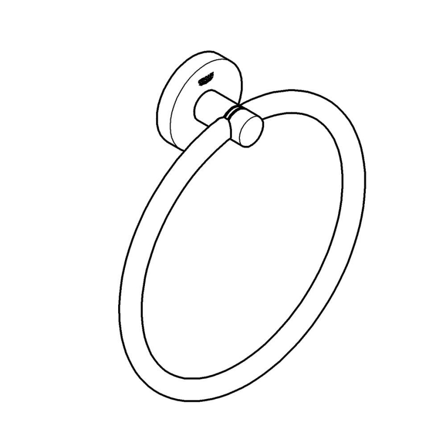 GROHE 411742430 - START håndklædeholder 180 mm, sort