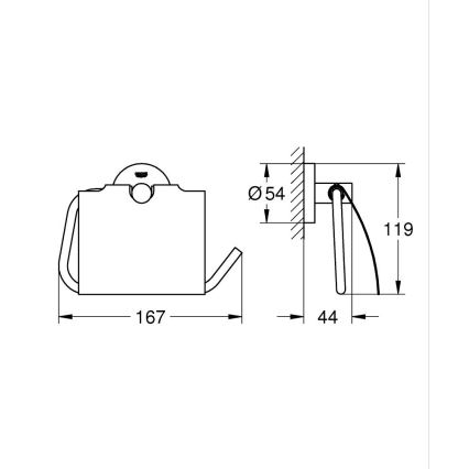 GROHE 41179000 - Toiletrulleholder QUICKFIX START poleret krom