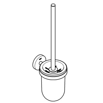 GROHE 411852430 - Toiletbørstesæt START 398 × 121 mm sort