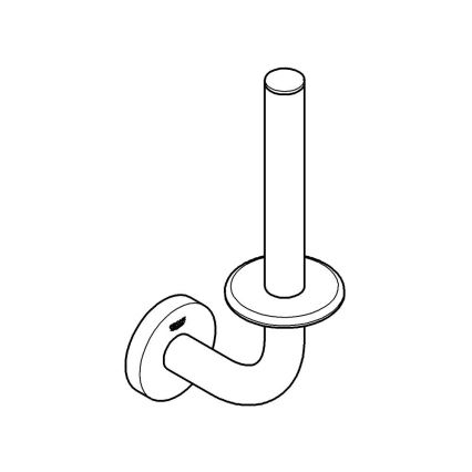 GROHE 41186DC0 - Holder til ekstra toiletrulle, 116 x 232 mm, i rustfrit stål
