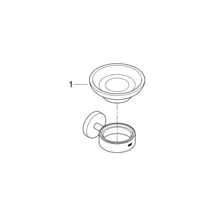 GROHE 41193DC0 - Sæbeskål med holder START i rustfrit stål