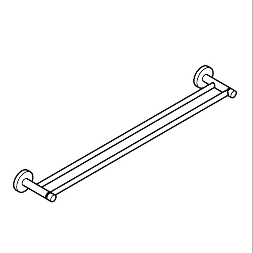GROHE 41203000 - Toarmet håndklædeholder START 654 mm blank krom