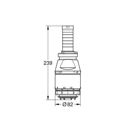 GROHE 42690000 - Servo spuleventil uden ventilsæde, uden forlængelse