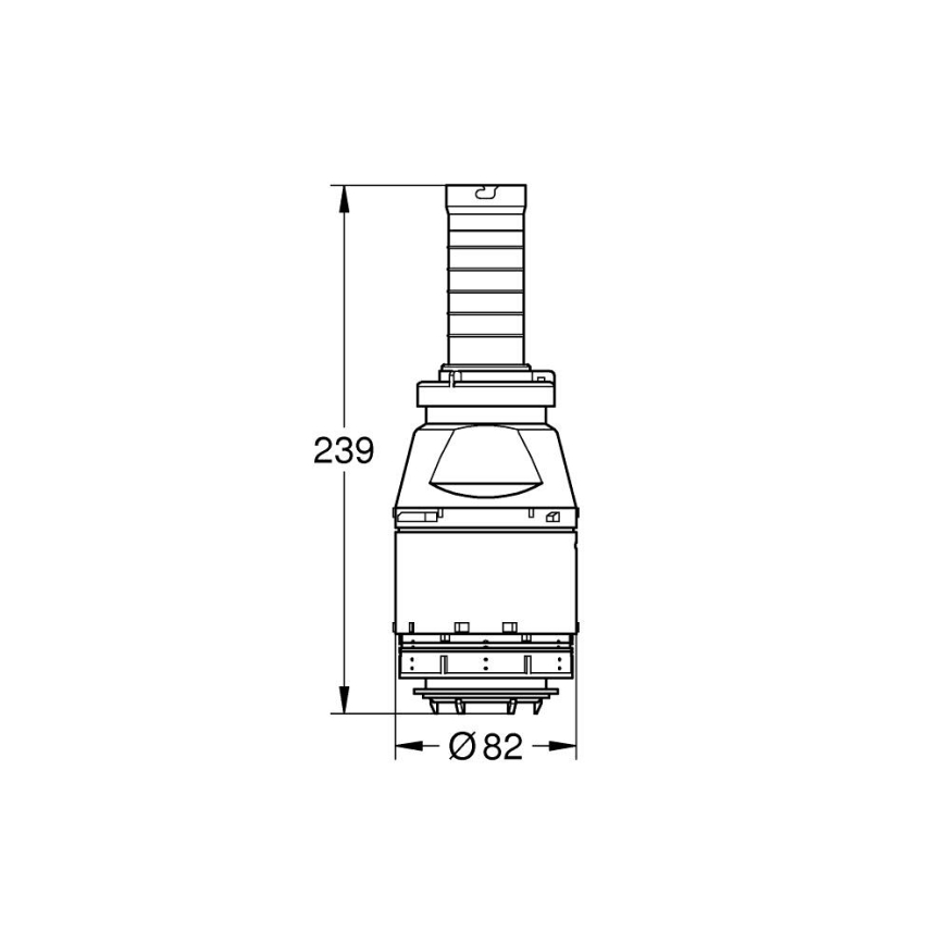GROHE 42690000 - Servo skylleventil uden ventilsæde, uden forlængelse