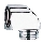 GROHE 45304000 - Brusevinkel DN 15 × DN 15, poleret krom