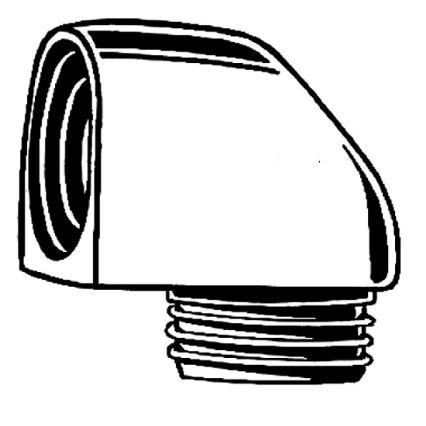 GROHE 45304000 - Brusevinkel DN 15 × DN 15, poleret krom