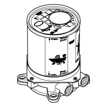 GROHE 45984001 - Indbygningssæt DN 15, messing