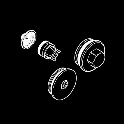 GROHE 47753000 - Tilbageventil, poleret krom